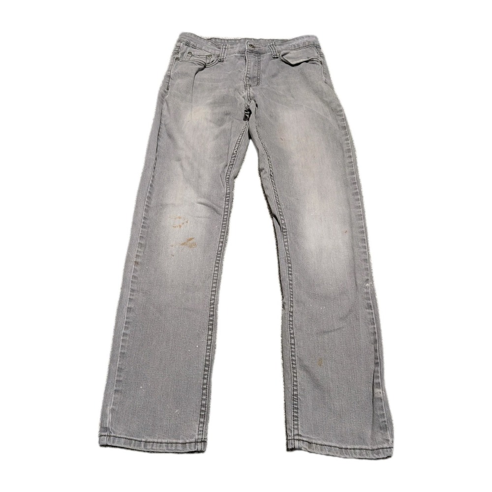 Flypaper Slim Straight Jeans Size 32x30 Mens Mid‎ Rise Medium Wash Gray
